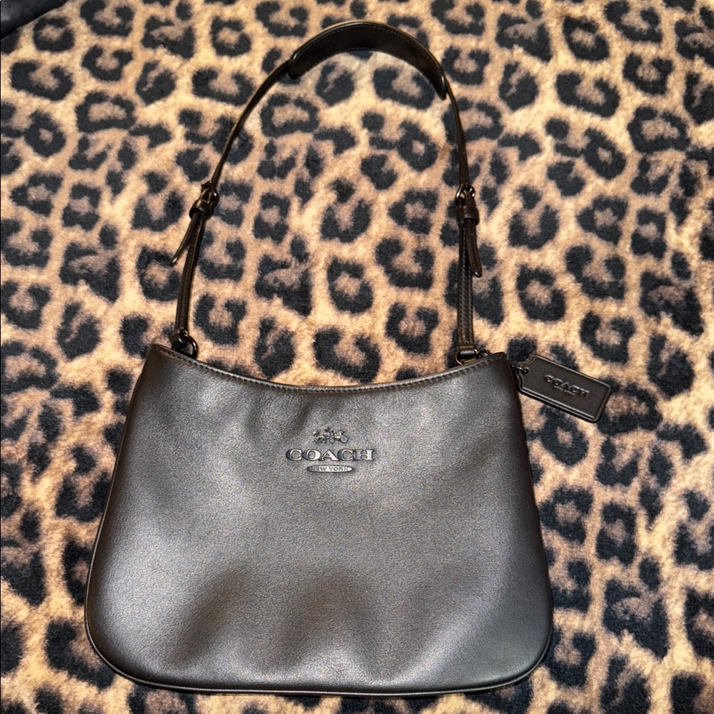 Coach Sleek Black Shoulder Bag